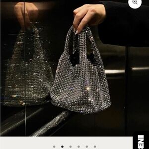 Giarite Brilly Silver Rhinestone Mini Bag